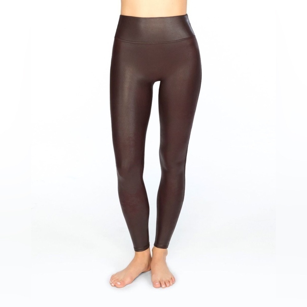 SPANX Brown/Bronze Faux Leather Leggings Size S/P‌‌‌‌‌‌‌‌‌‌‌‌‌